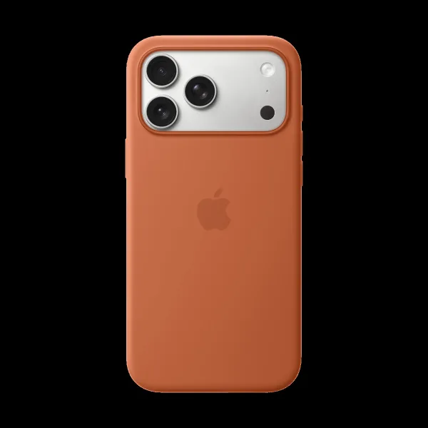 Apple Soft Silicone Back Cover for Apple iPhone 17 Pro Max (MagSafe Compatible, Terra Cotta)