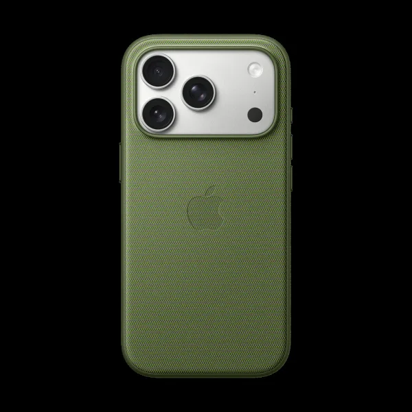 Apple TechWoven TPU & Recycled Polyester Back Cover for Apple iPhone 17 Pro (MagSafe Compatible, Green)