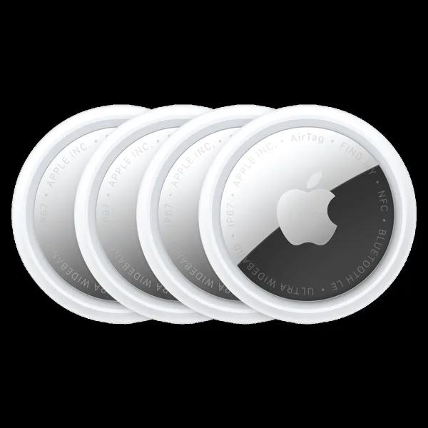 Apple AirTag 2nd Generation for iOS (NFC Tap For Lost Mode, Pack of 4, White)