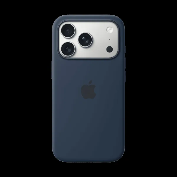 Apple Soft Silicone Back Cover for Apple iPhone 17 Pro (MagSafe Compatible, Midnight)
