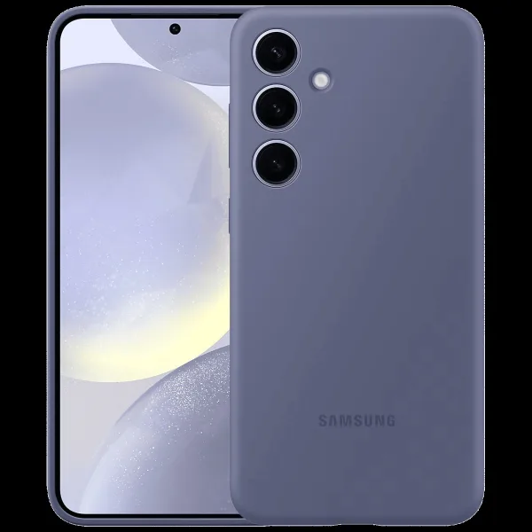 SAMSUNG Silicone Back Case for SAMSUNG Galaxy S24+ (Silky-smooth Touch, Violet)