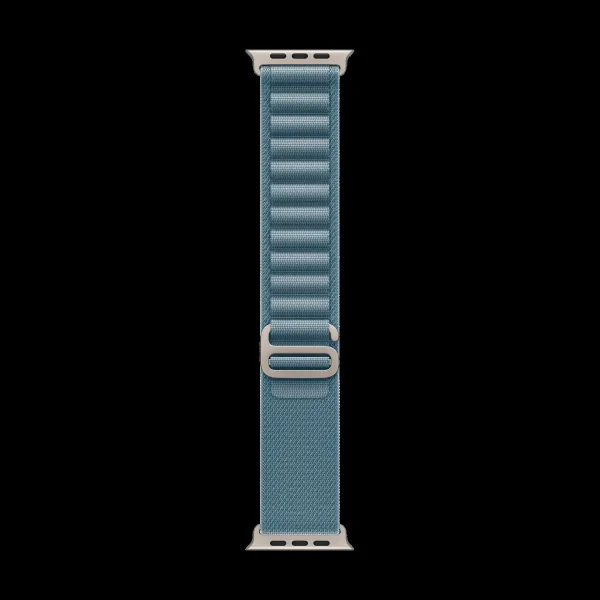 Apple Polyester, Spandex & Titanium Alpine Loop for Apple (44mm / 45mm / 46mm / 49mm, Small) (High-Strength Yarns, Light Blue)
