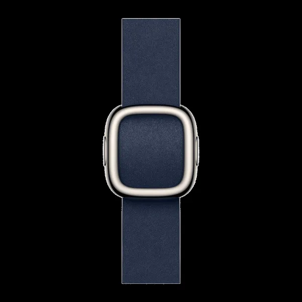 Apple Polyester Modern Buckle for Apple Watch (38mm / 40mm / 41mm / 42mm, Small) (Strength & Stretch Resistance, Deep Blue)