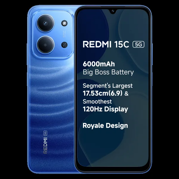 Redmi 15C 5G (4GB RAM, 128GB, Moonlight Blue)