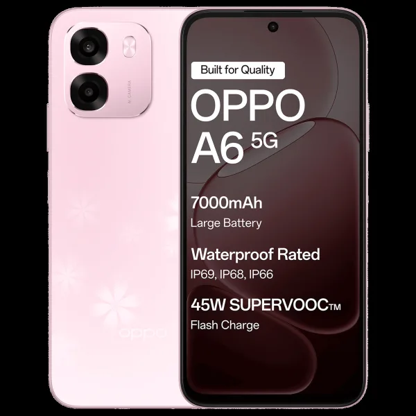 oppo A6 5G (6GB RAM, 128GB, Sakura Pink)