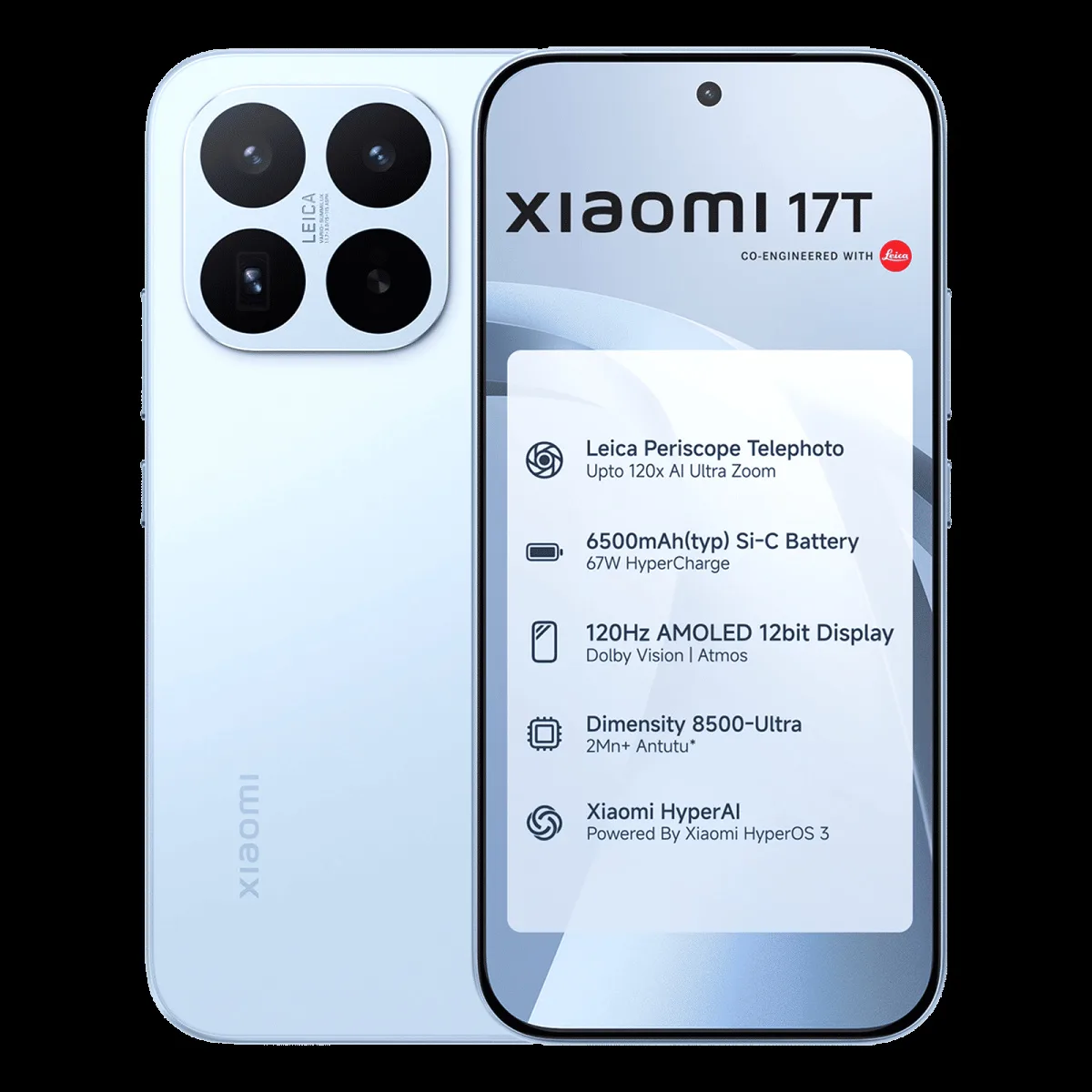 Xiaomi 17T 5G (12GB RAM, 512GB, Blue)