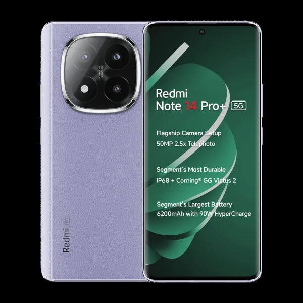 Redmi Note 14 Pro Plus 5G (8GB RAM, 128GB, Phantom Purple)