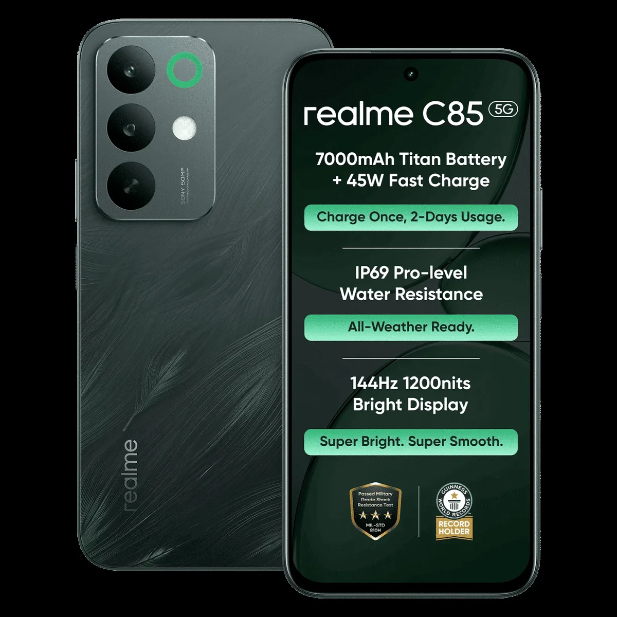 Realme C85 5G (4GB RAM, 128GB, Green)