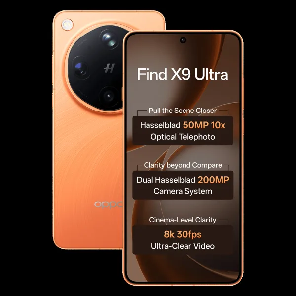 oppo Find X9 Ultra 5G (12GB RAM, 512GB, Canyon Orange)