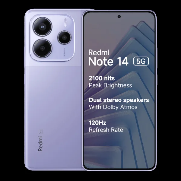 Redmi Note 14 5G (6GB RAM, 128GB, Phantom Purple)