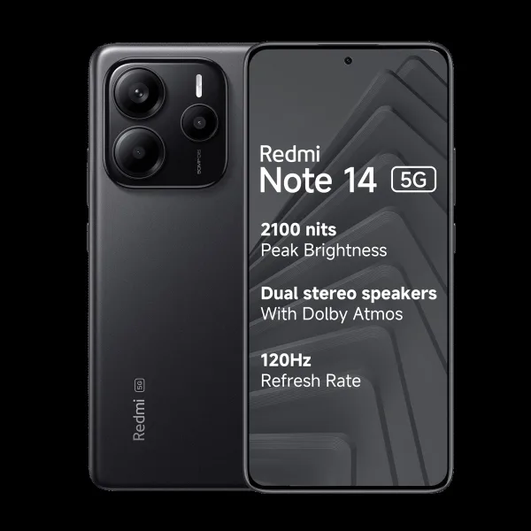 Redmi Note 14 5G (8GB RAM, 128GB, Titan Black)