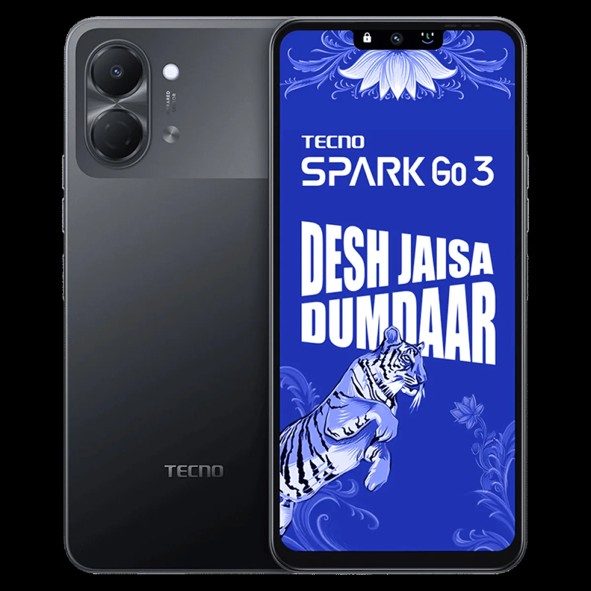 TECNO SPARK Go 3 (4GB RAM, 64GB, Ink Black)