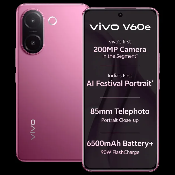 vivo V60e 5G (8GB RAM, 256GB, Elite Purple)