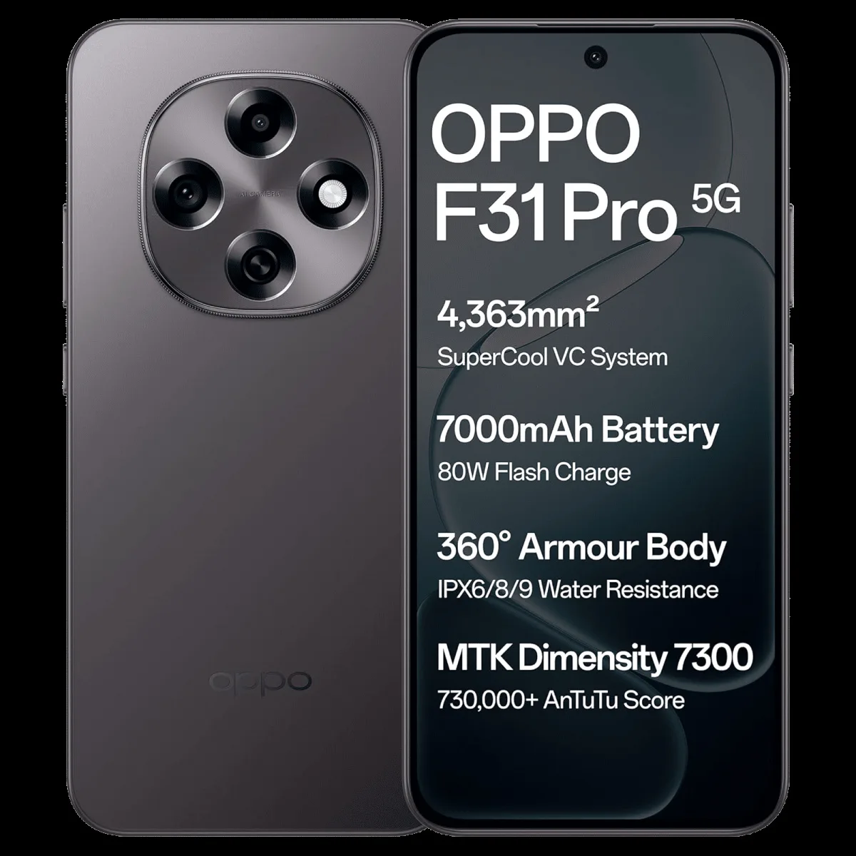 oppo F31 Pro 5G (8GB RAM, 128GB, Space Grey)