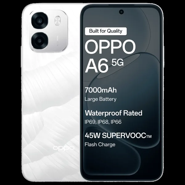 oppo A6 5G (6GB RAM, 128GB, Ice White)