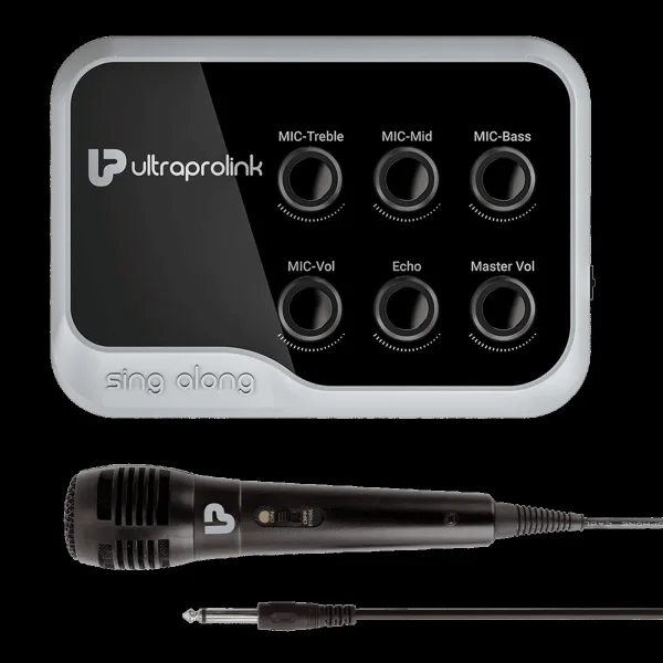 ultraprolink Wireless Karaoke Mixer with Dynamic Microphone (Black)