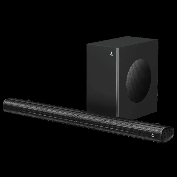 boAt Aavante Quake Plus 200W Soundbar with Remote (EQ Modes, 2.1 Channel, Black)