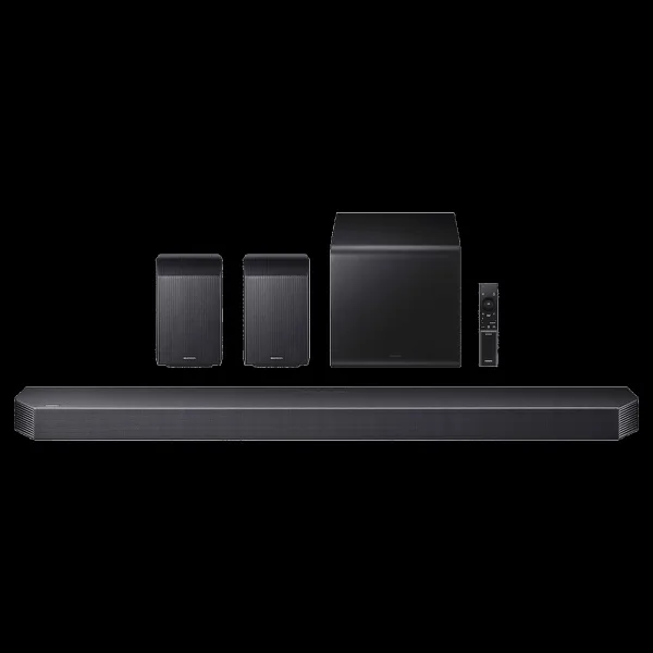 SAMSUNG Q-series 580W Bluetooth Soundbar with Remote (Wireless Dolby Atmos, 9.1.4 Channel, Titan Black)