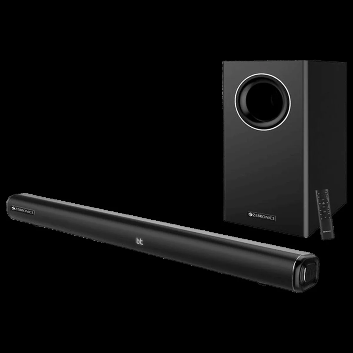 ZEBRONICS ZEB-Juke Bar 6000DWS Pro 200W Bluetooth Soundbar with Remote (Immersive Audio, 2.1 Channel, Black)