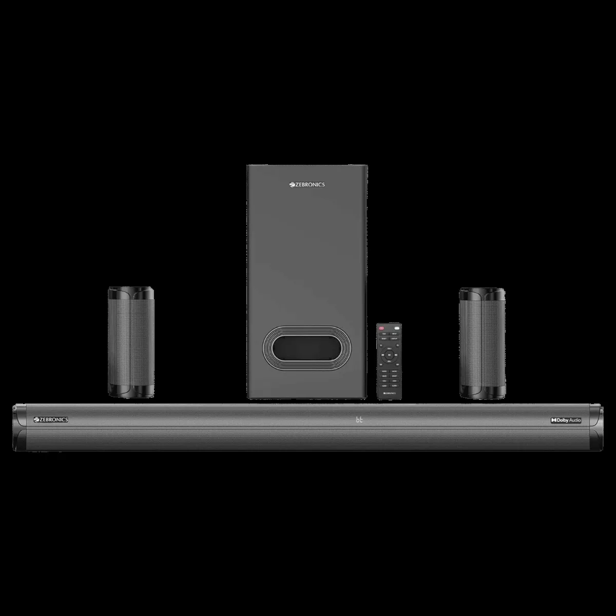 ZEBRONICS Zeb-Juke Bar 9450 Pro 625W Bluetooth Soundbar with Remote (Dolby Audio, 5.1 Channel, Black)