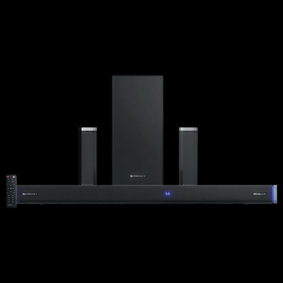 ZEBRONICS Zeb Juke Bar 9530 WS Pro 400W Bluetooth Soundbar with Remote (Dolby Audio, 5.1 Channel, Black)