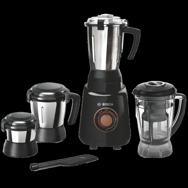 BOSCH TrueMixx 750 Watt 4 Jars Mixer Grinder (22000 RPM, HiFlux Motor, Black)