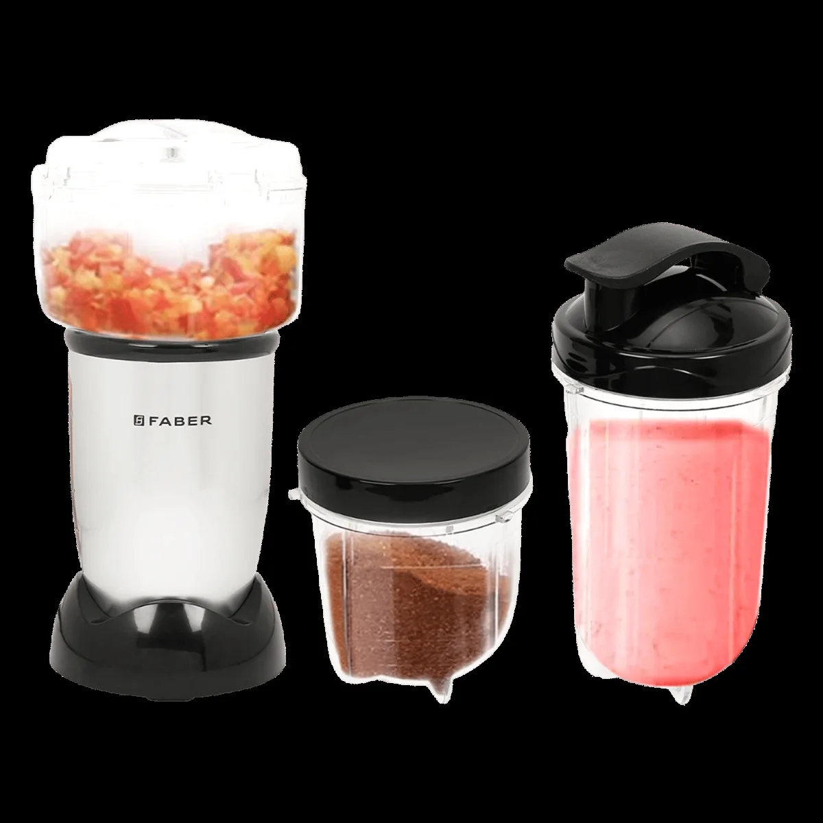 FABER Sportz 400 Watt 3 Jars Mixer Grinder Blender (20000 RPM, Precise Overheat Protector, Silver)