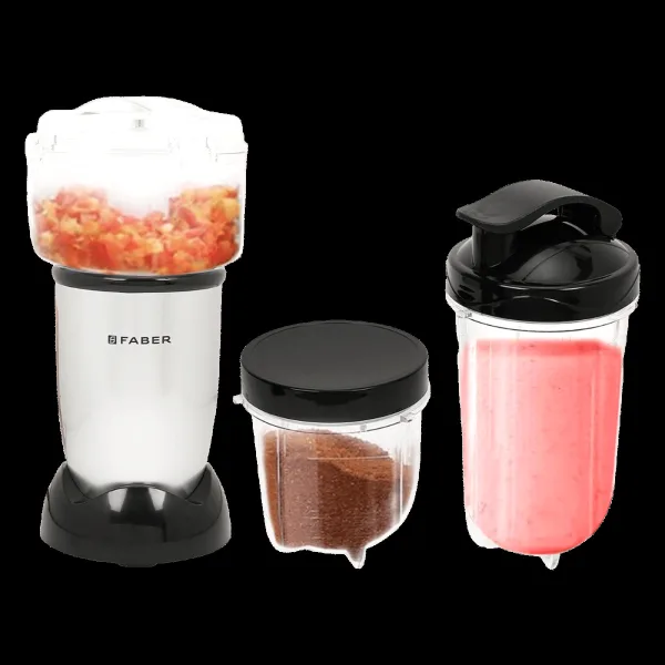 FABER Sportz 400 Watt 3 Jars Mixer Grinder Blender (20000 RPM, Precise Overheat Protector, Silver)