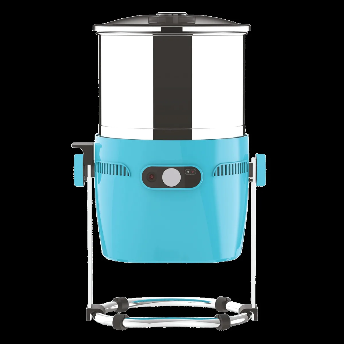 Butterfly Orchid Plus 2 Litres 2 Stones Wet Grinder with Coconut Scrapper & Atta Kneader (Blue)