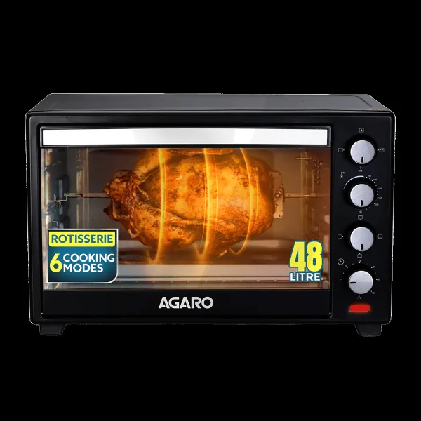 Agaro Marvel 48L Oven Toaster Grill with Motorised Rotisserie (Black)