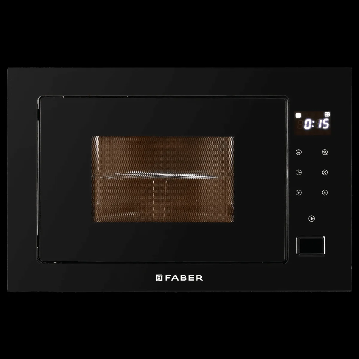 FABER FBIMWO 25 SG 25L 60cm Convection Microwave with 8 Auto Cook Menus (131.0697.114, Black)
