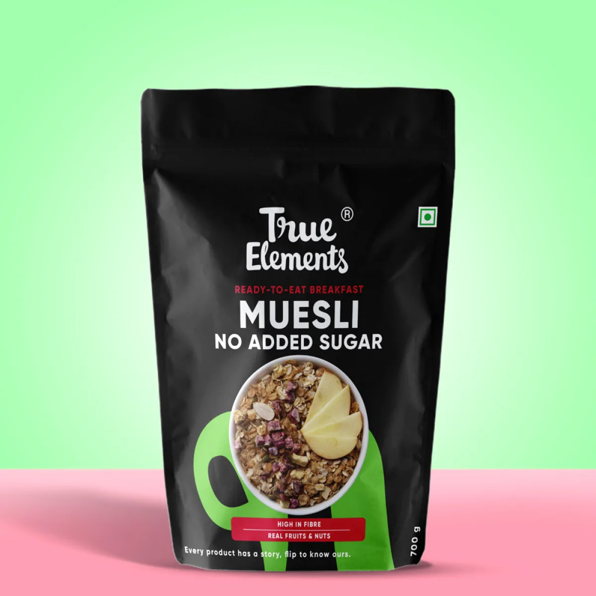 True Elements Breakfast Muesli No Added Sugar (Ready To Eat)