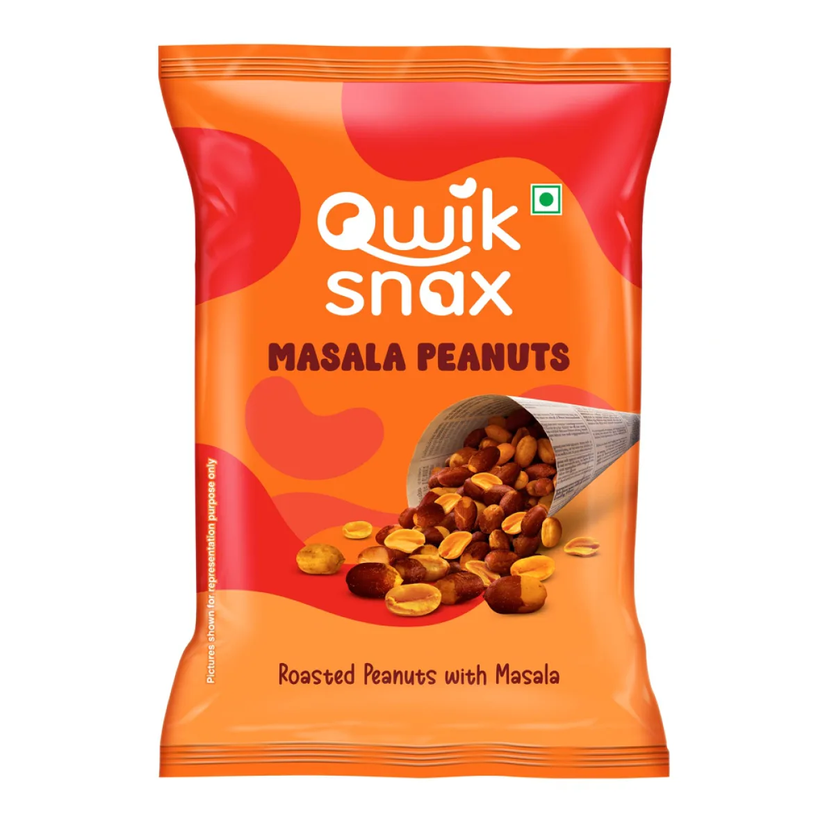 Qwick Snax Roasted Peanuts With Masala
