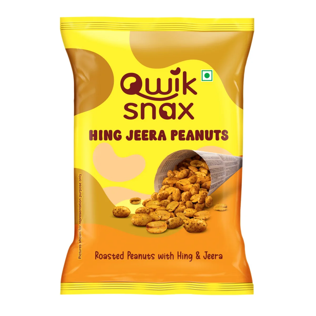 Qwick Snax Roasted Peanuts With Hing & Jeera