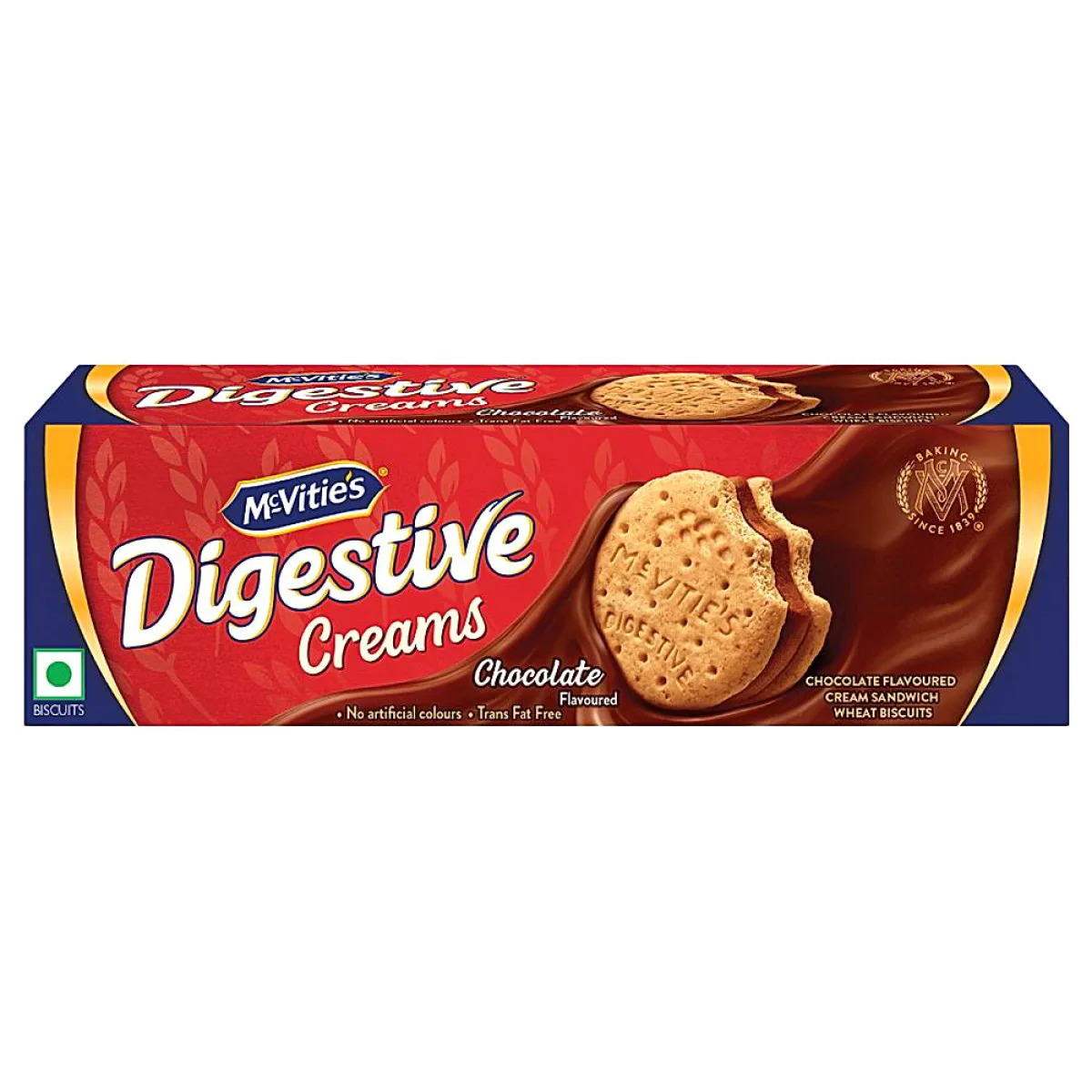 McVitie's Digestive Chocolate Cream Sandwich Wheat Biscuits