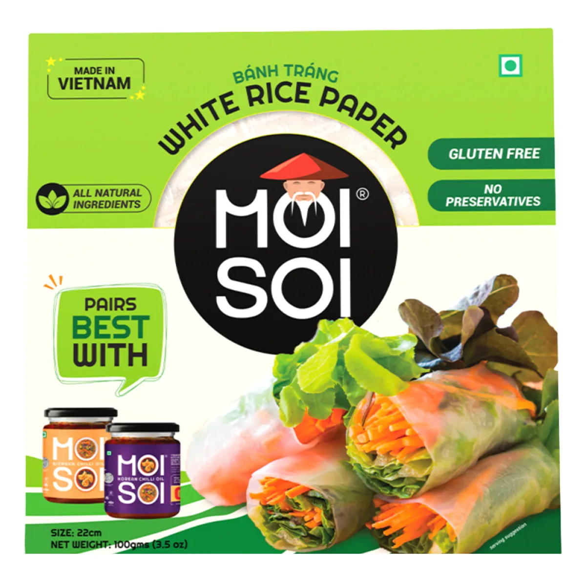 Moi Soi White Rice Paper Banh Trang