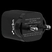 urbn GaN Pro 20W Type C Fast Charger (Adapter Only, GaN Technology, Black)