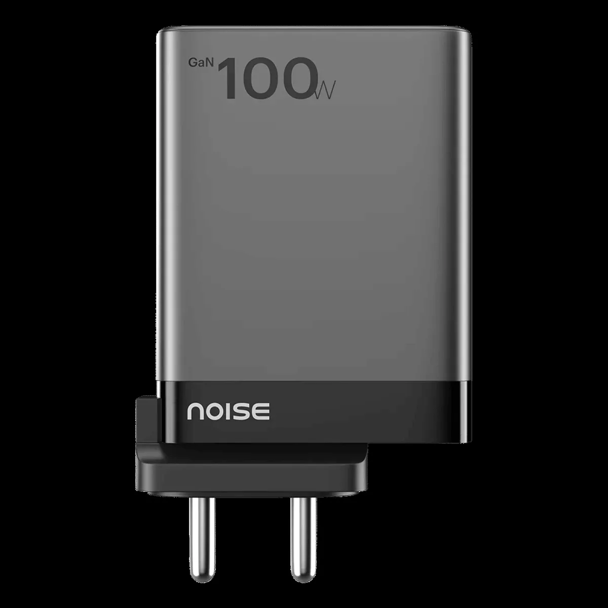 noise Power 100W Type A & Type C 4-Port Fast Charger (Adapter Only, GaN Technology, Black)