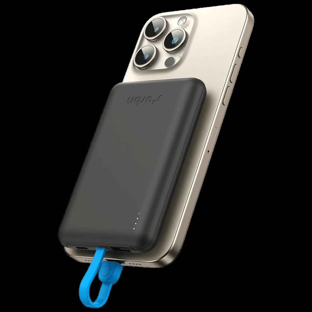 urbn Mag Link 10000 mAh 22.5W Fast Charging Power Bank (2 Type C & 1 Type A Port, 12 Layers Circuit Protection, Black)