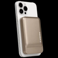ambrane AeroSync PB Prime 10000 mAh 22W Fast Charging Power Bank (1 Type C Ports, Premium Metallic Body, MagSafe Compatible, Titanium)