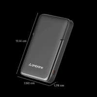 ambrane AeroSync PB 11 10000 mAh 22.5W Fast Charging Power Bank (1 Type C & 1 Type A Ports, MagSafe Compatible, Black)