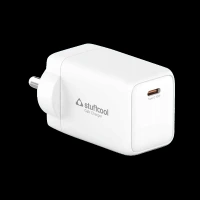Stuffcool Numen 45W Type C Fast Charger (Type C to Type C Cable, GaN Technology, White)