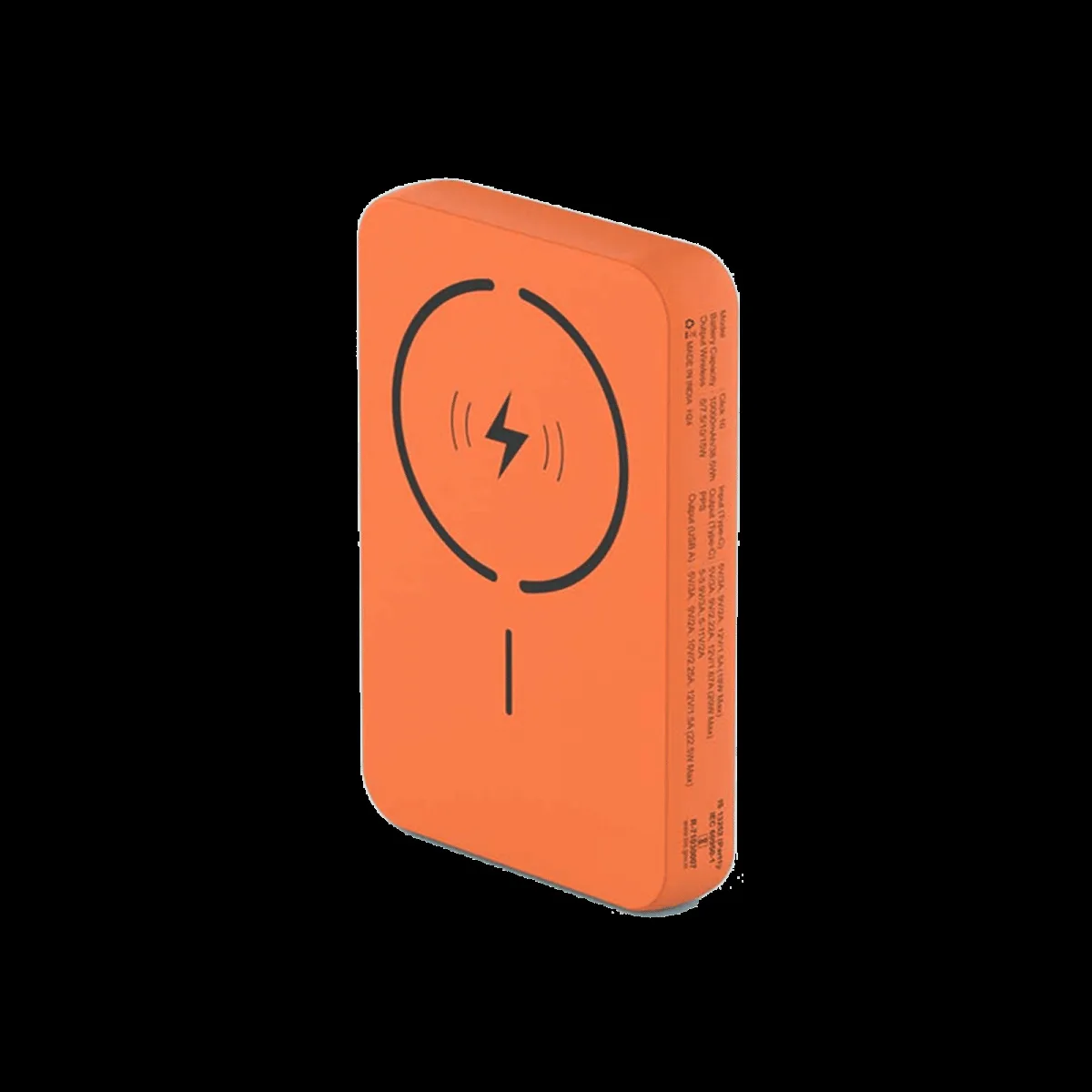 Stuffcool Click 10 10000 mAh 20W Fast Charging Power Bank ( 1 Type C & 1 Type A Port, MagSafe Compatible, Digital Display, Orange)
