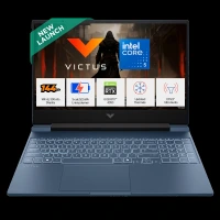 HP Victus 15-fa2508TX Intel Core 5 Gaming Laptop (24GB, 512GB SSD, Windows 11 Home, 6GB Graphics, 15.6 inch 144 Hz Full HD IPS Display, NVIDIA GeForce RTX 4050, MS Office Home 2024, Performance Blue, 2.29 KG)