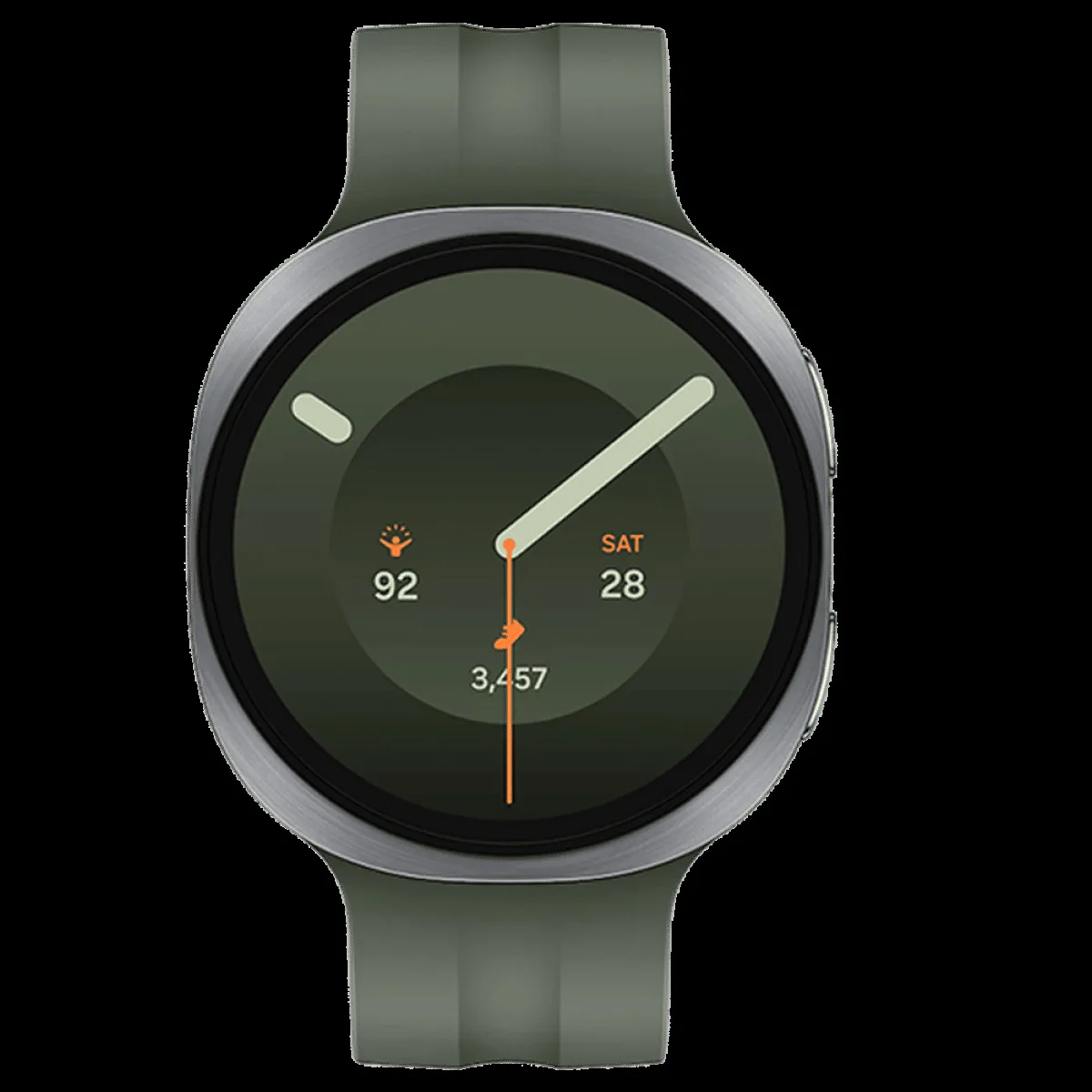 SAMSUNG Galaxy Watch9 Wi-Fi+4G SIM Wear OS Smartwatch (37.3mm Super AMOLED Display, Snapdragon Wear Elite Processor, Dual Frequency GPS, Olive Sport Strap)