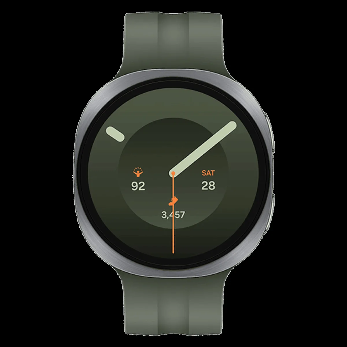 SAMSUNG Galaxy Watch9 Wi-Fi+Bluetooth Wear OS Smartwatch (37.3mm Super AMOLED Display, Snapdragon Wear Elite Processor, Dual Frequency GPS, Olive Sport Strap)