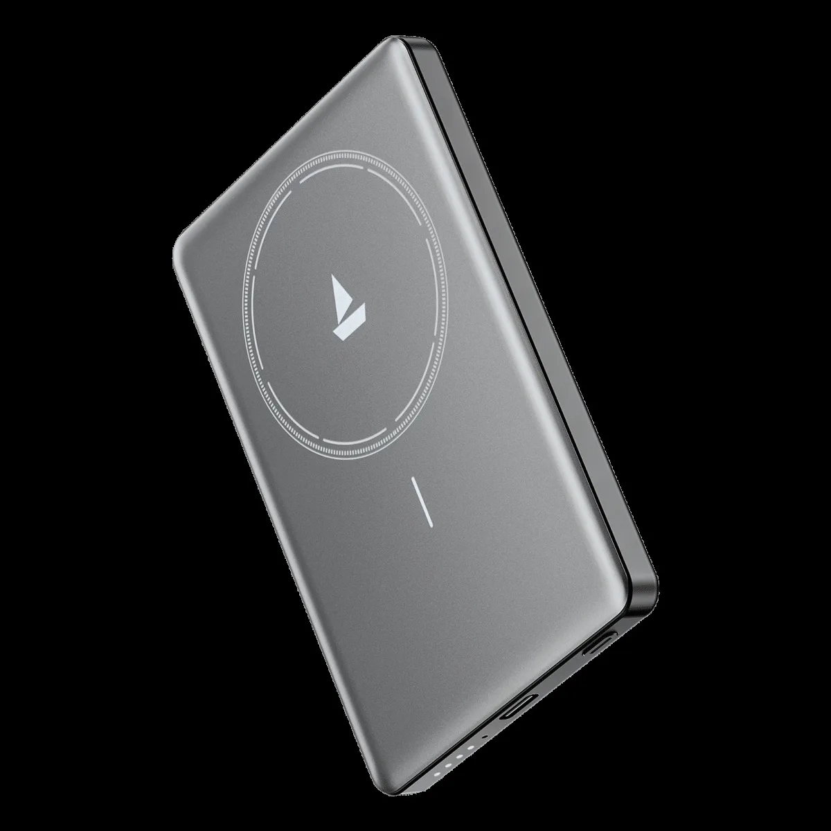 boAt EnergyShroom MagnaCharge Air 22W Fast Charging Power Bank (1 Type C Port, MagSafe Compatible, Sleek Aluminium Casing, 12-Layer Smart IC Protection, Carbon Black)