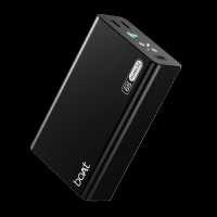 boAt Energyshroom Turbo X 20000 mAh 65W Fast Charging Power Bank (2 Type C Ports, LED Indicator, Onyx Black)