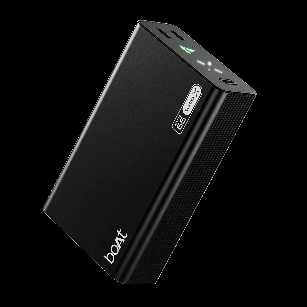 boAt Energyshroom Turbo X 20000 mAh 65W Fast Charging Power Bank (2 Type C Ports, LED Indicator, Onyx Black)