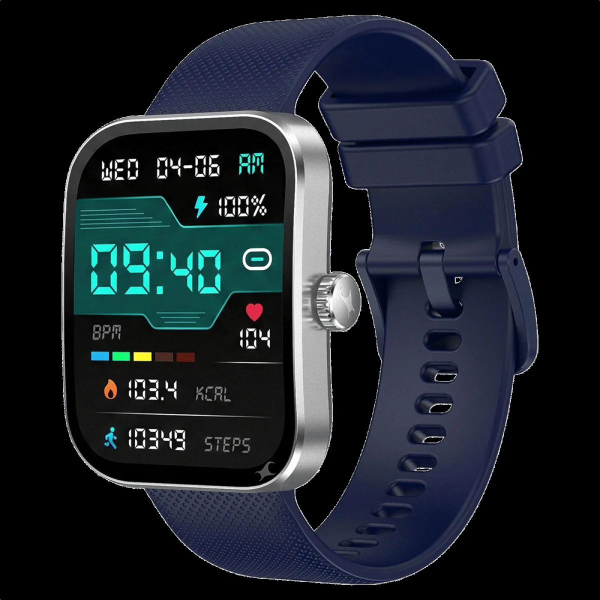 fastrack Revoltt FS3 Smartwatch with Bluetooth Calling (51mm TFT Display, IP68 Water Resistant, Dark Blue Strap)